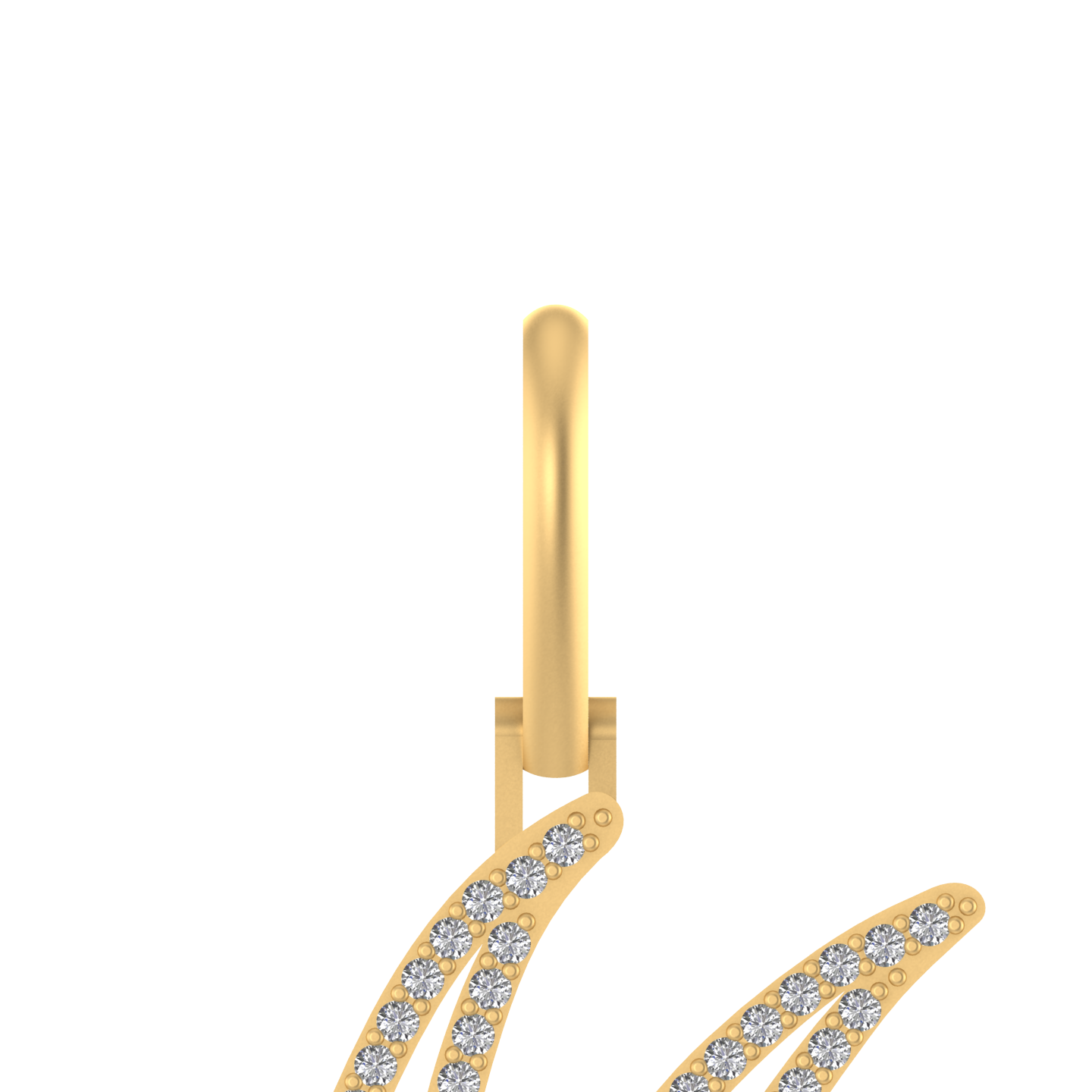 Majestic Monogram: 14K Gold 'M' Pendant