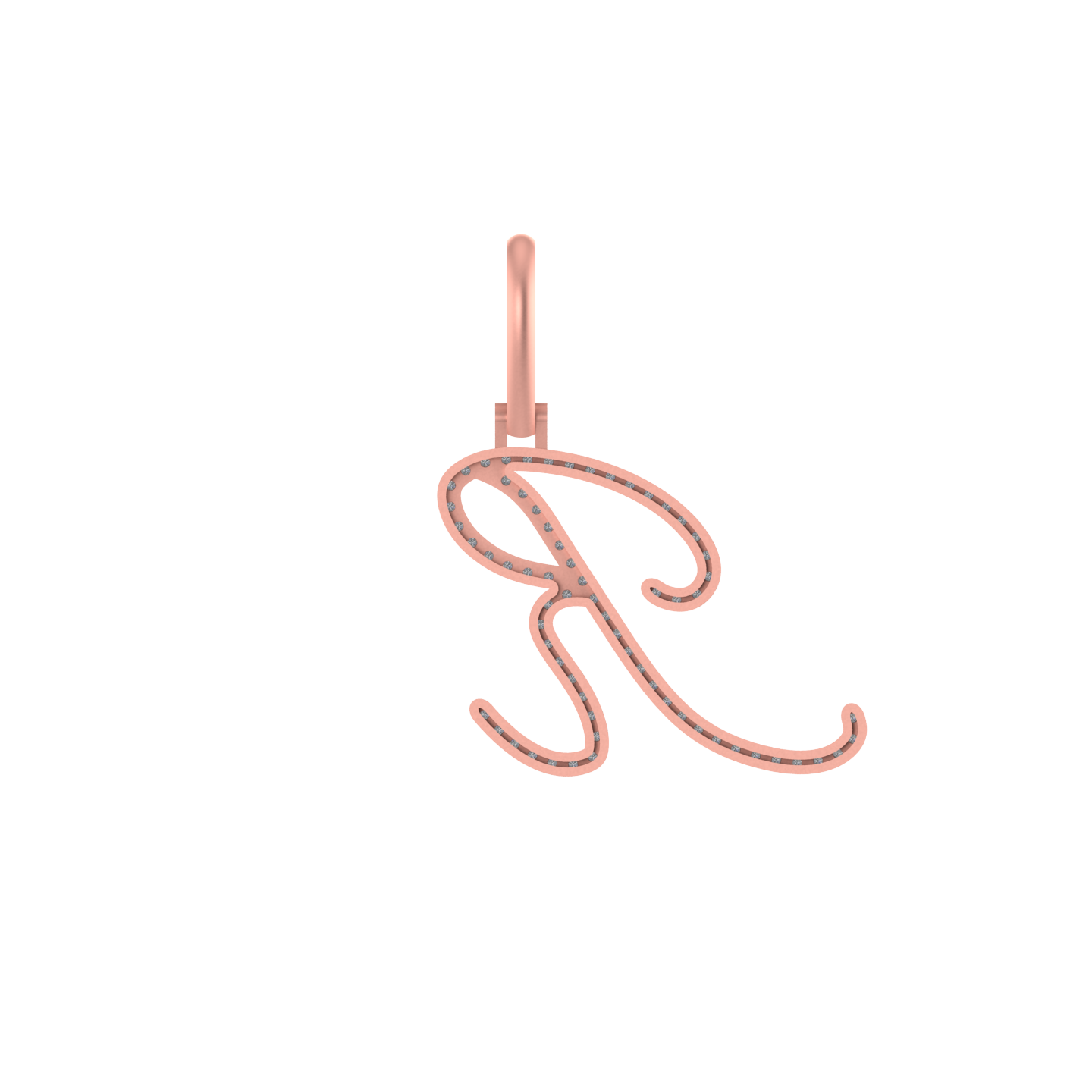 Regal Charm: 14k Gold Initial 'R' Pendant - Elevate Your Everyday Style