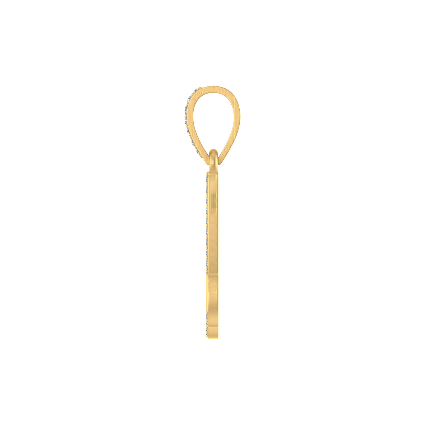 Mystic Gleam: 14K Gold M Initial Pendant