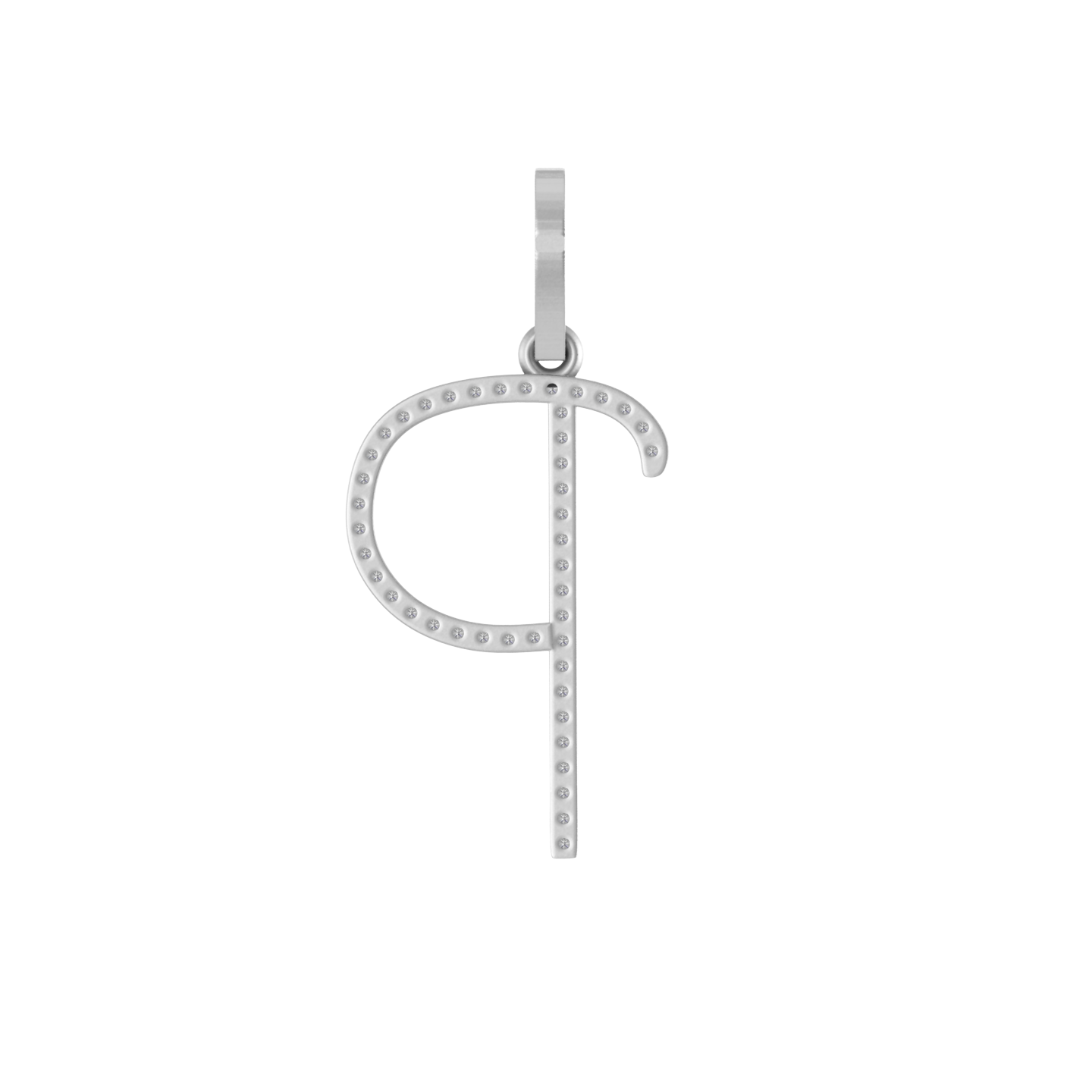 Personalized Perfection: 14k Gold P Letter Charm Pendant
