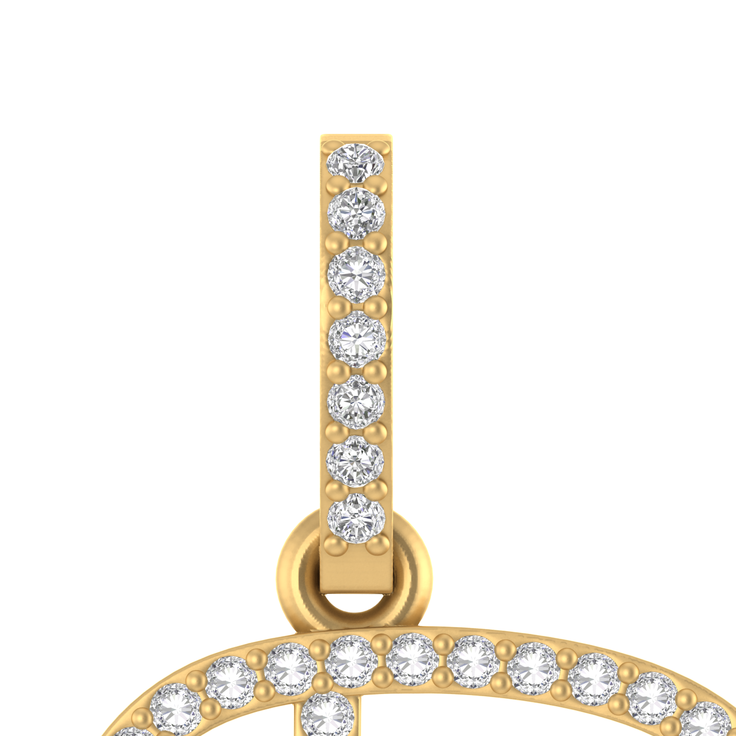 Personalized Perfection: 14k Gold P Letter Charm Pendant