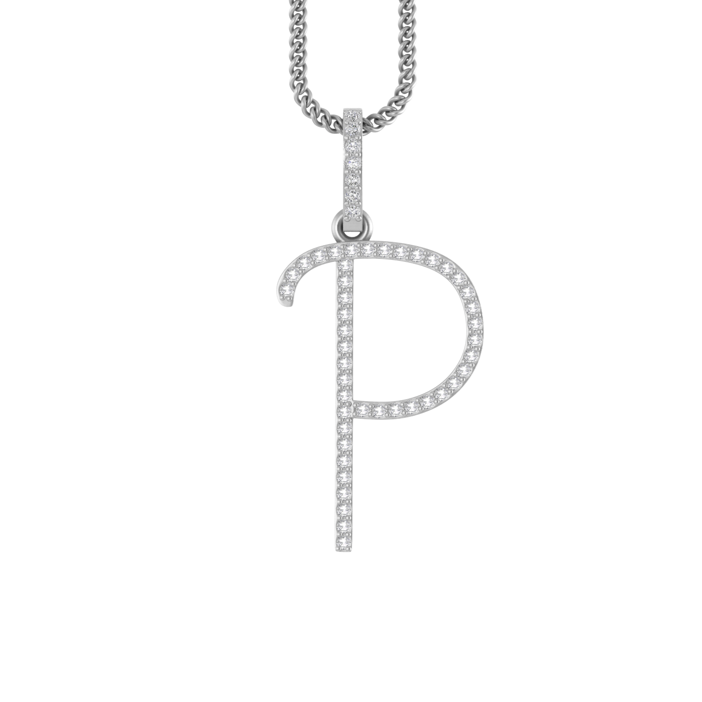 Personalized Perfection: 14k Gold P Letter Charm Pendant