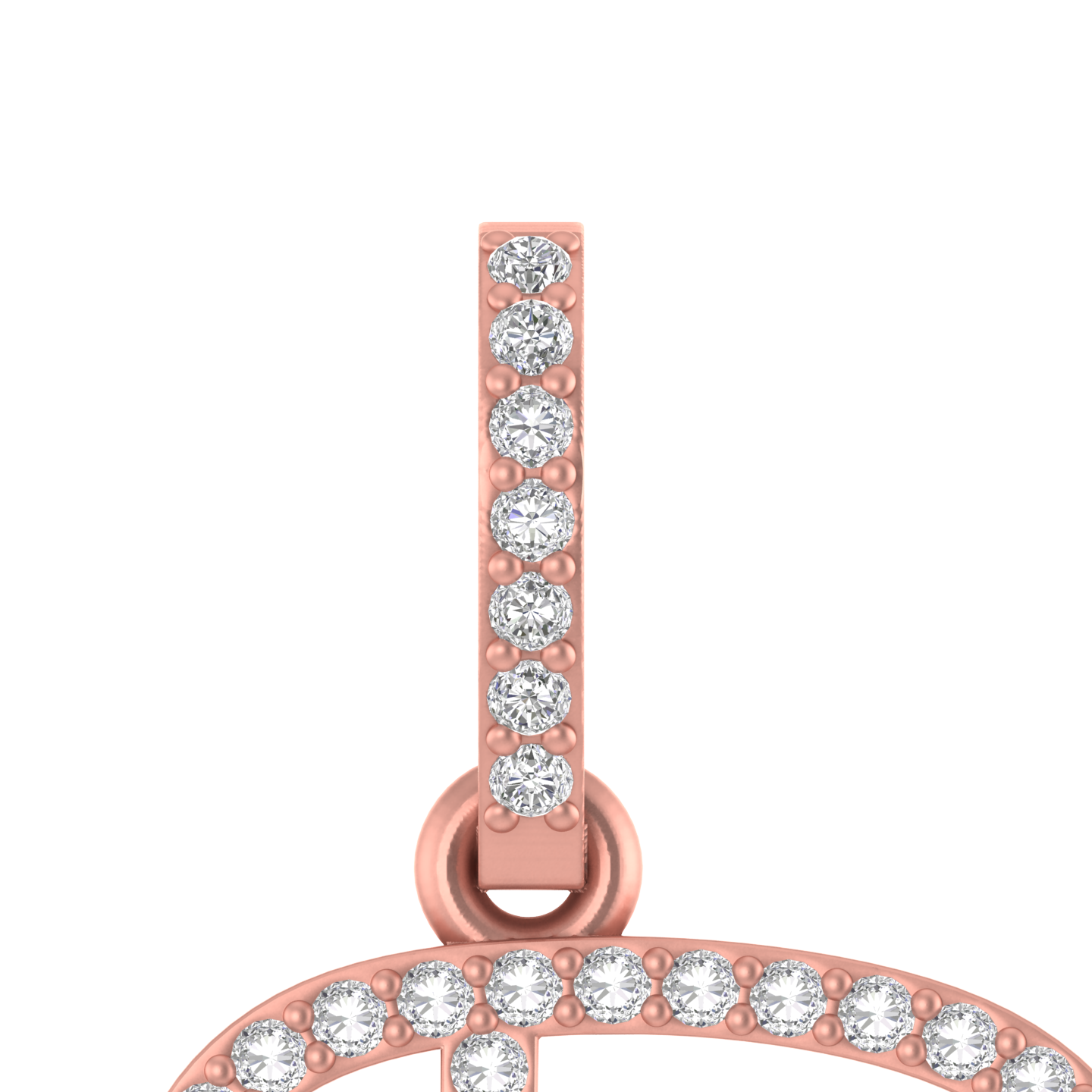 Regency Charm: 14K Gold Initial R Pendant