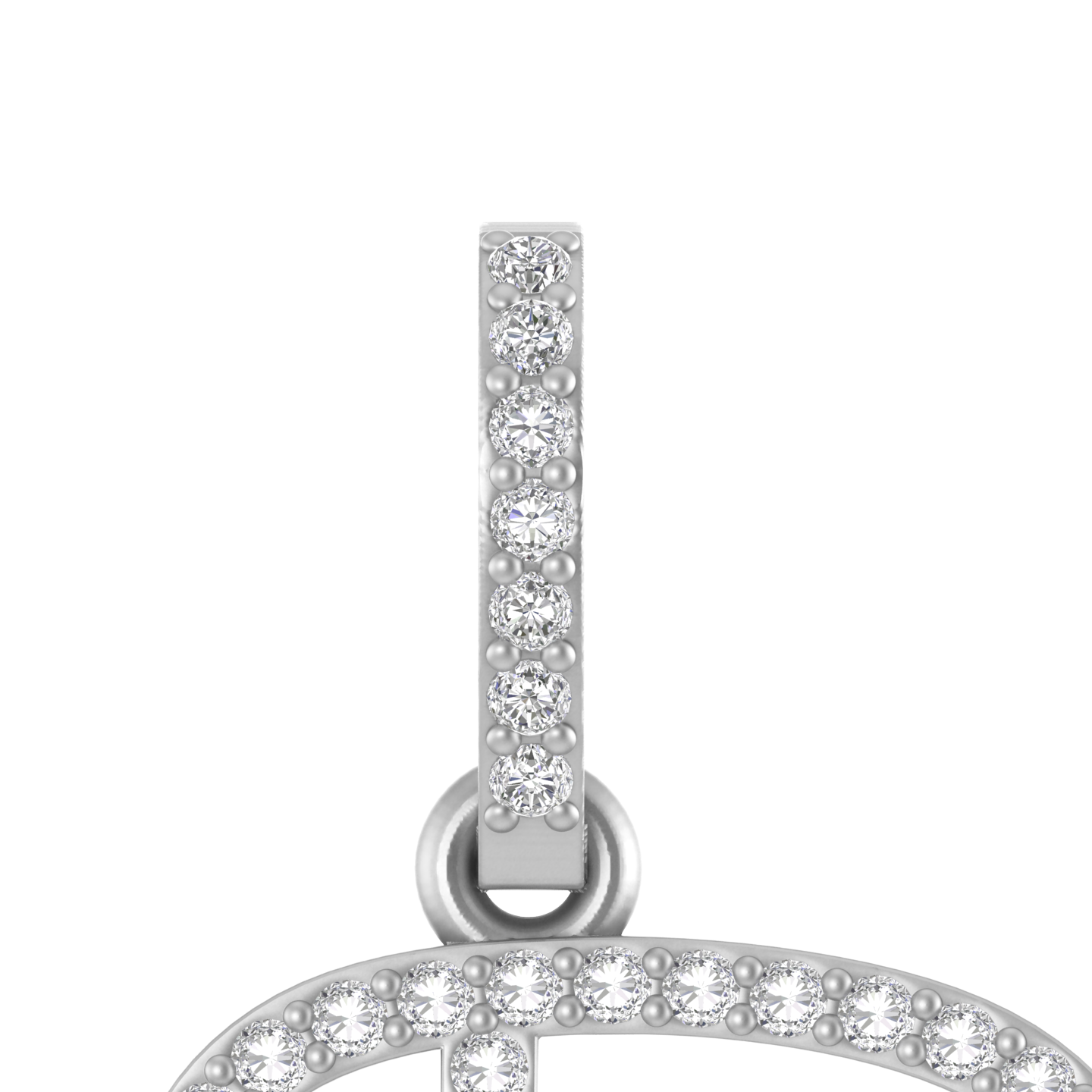 Regency Charm: 14K Gold Initial R Pendant