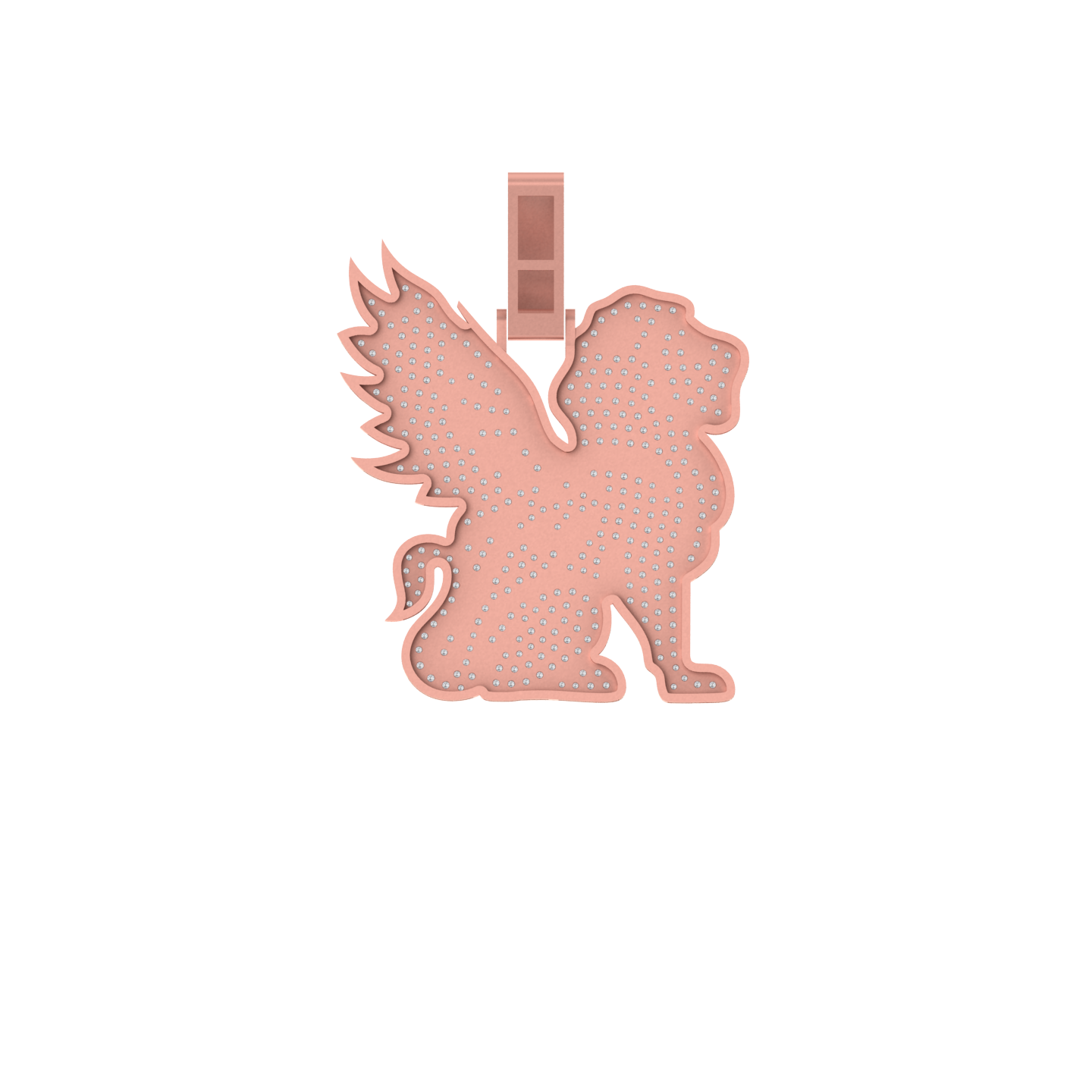 Heavenly Grace: 14K Gold Angel Pendant