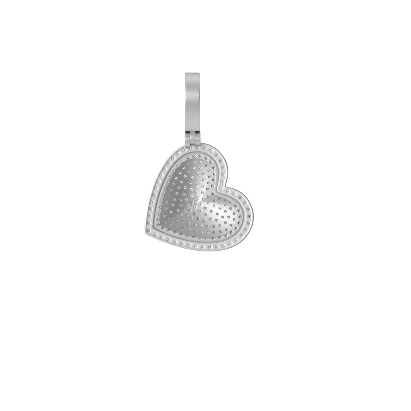 An Unconventional Embrace: 14K Gold Heart Pendant