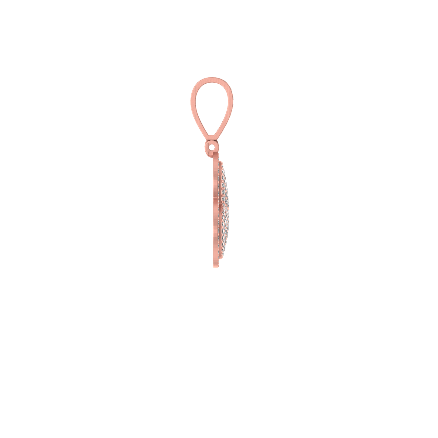 An Unconventional Embrace: 14K Gold Heart Pendant