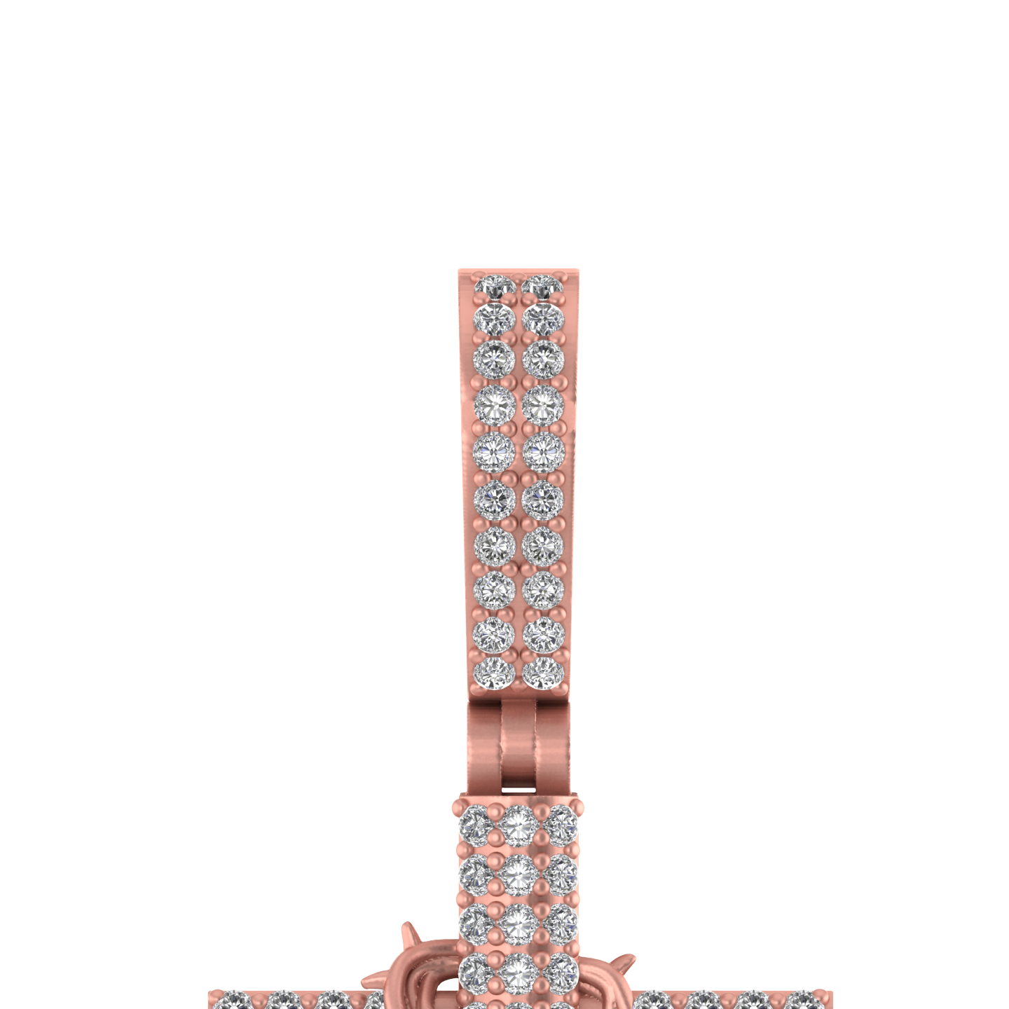 Golden Roots of Faith: 14K Gold Cross Pendant