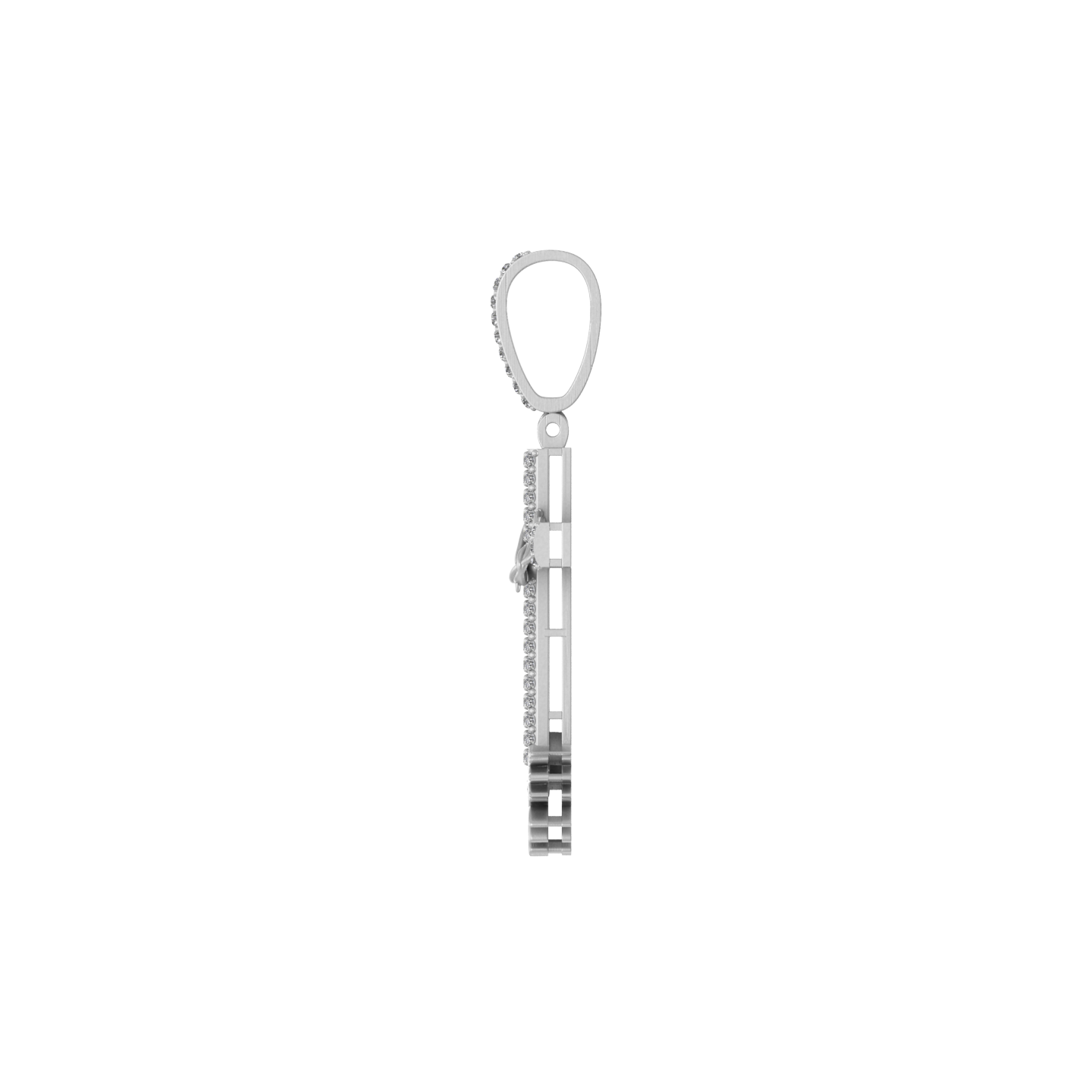 Golden Roots of Faith: 14K Gold Cross Pendant