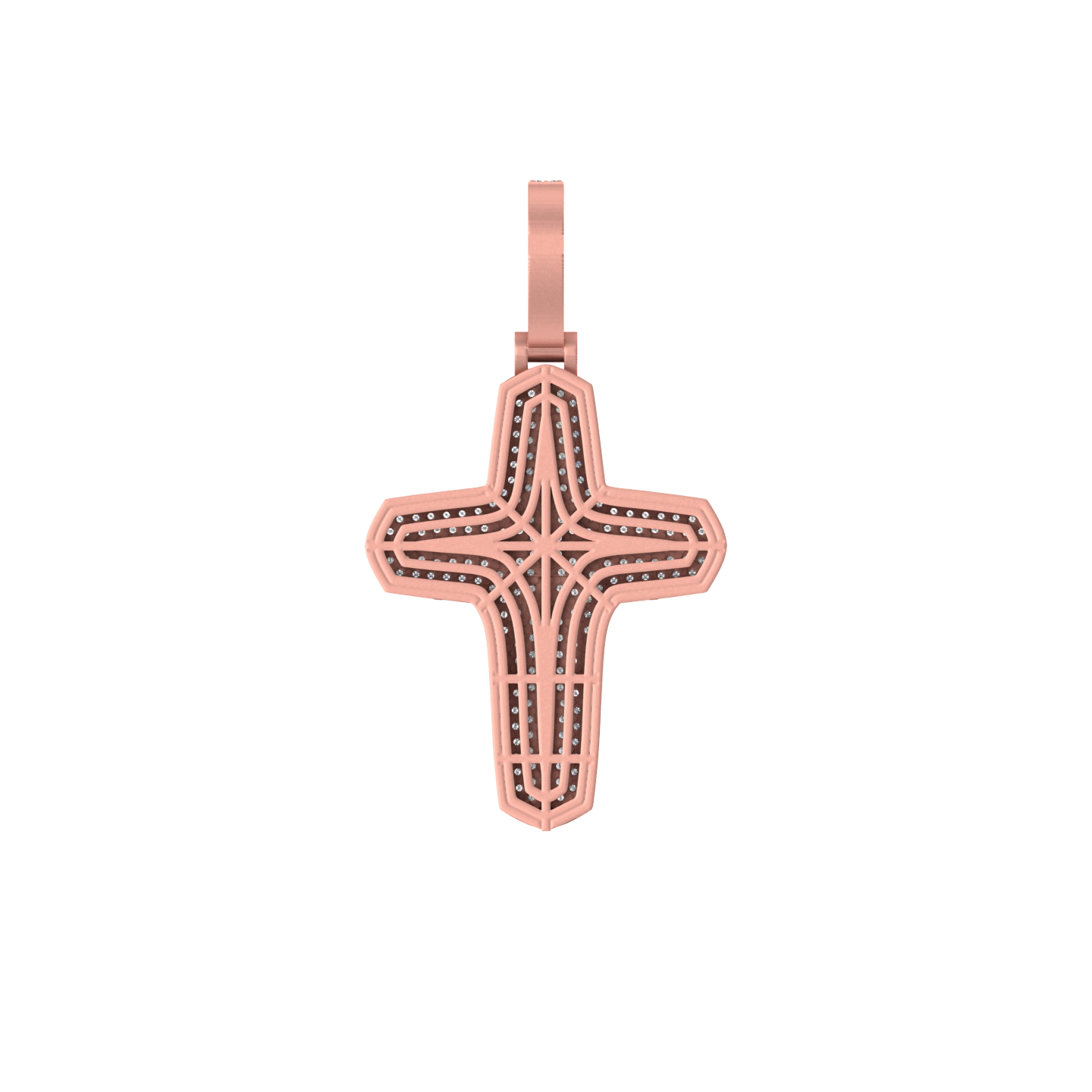 Divine Reflections: 14K Gold Cross Pendant