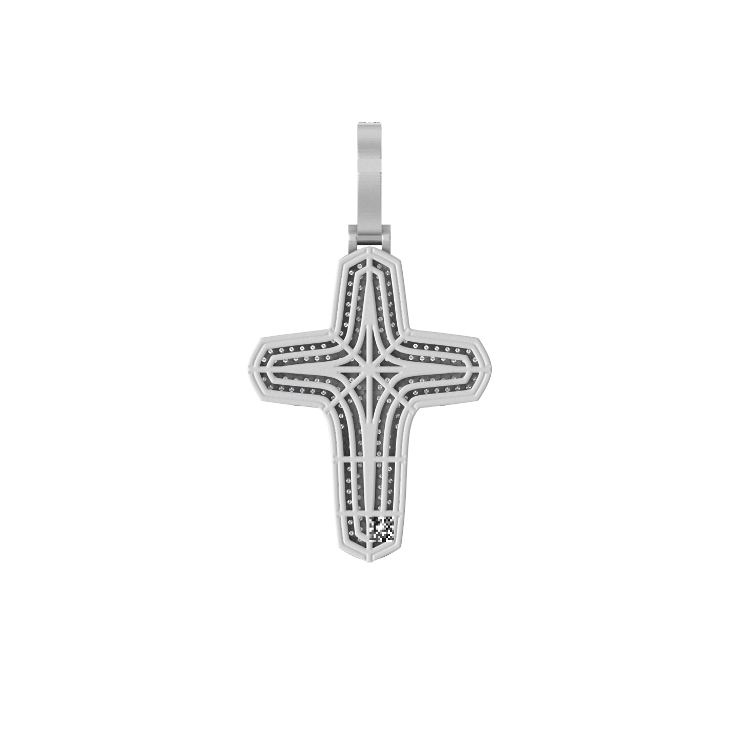 Divine Reflections: 14K Gold Cross Pendant