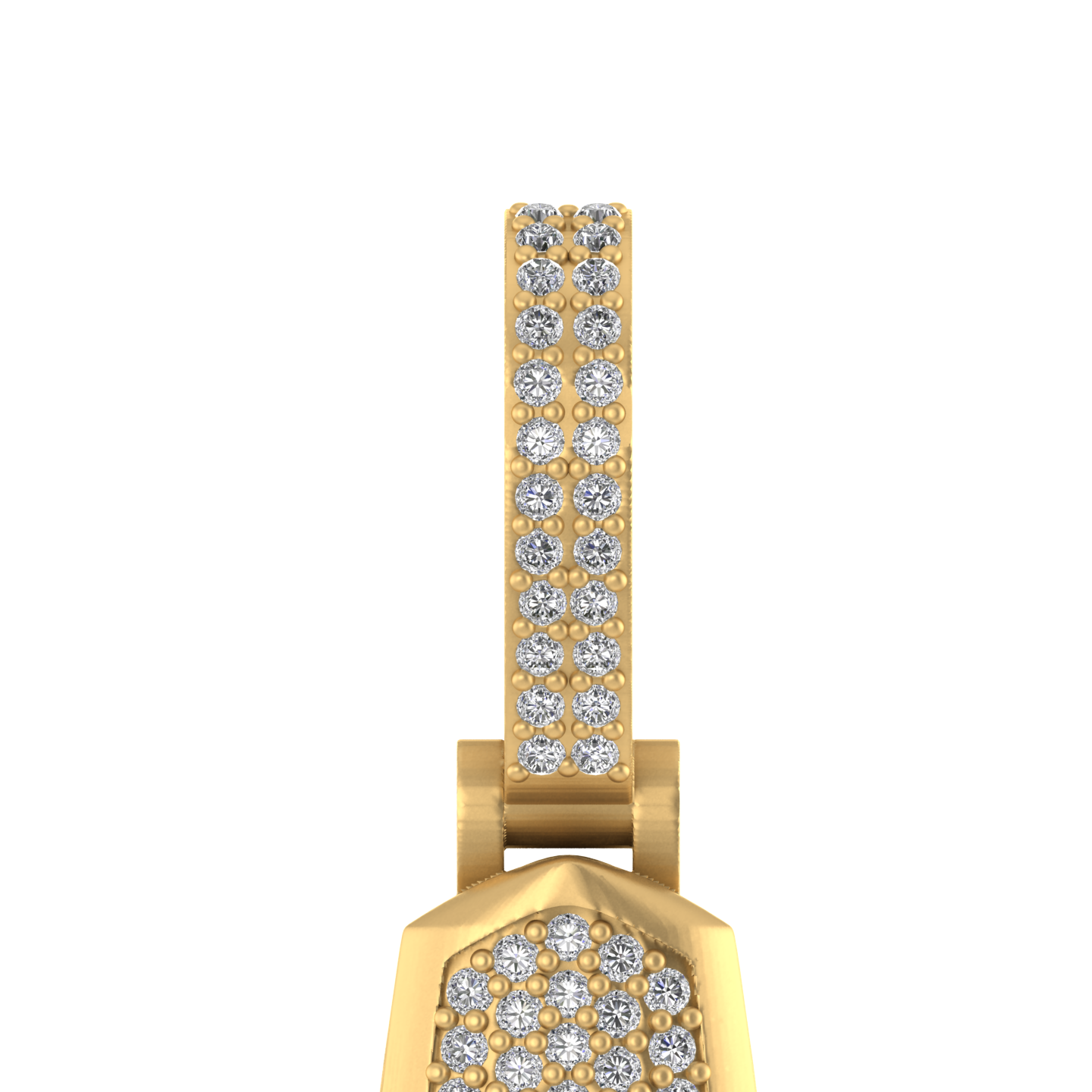 Divine Reflections: 14K Gold Cross Pendant