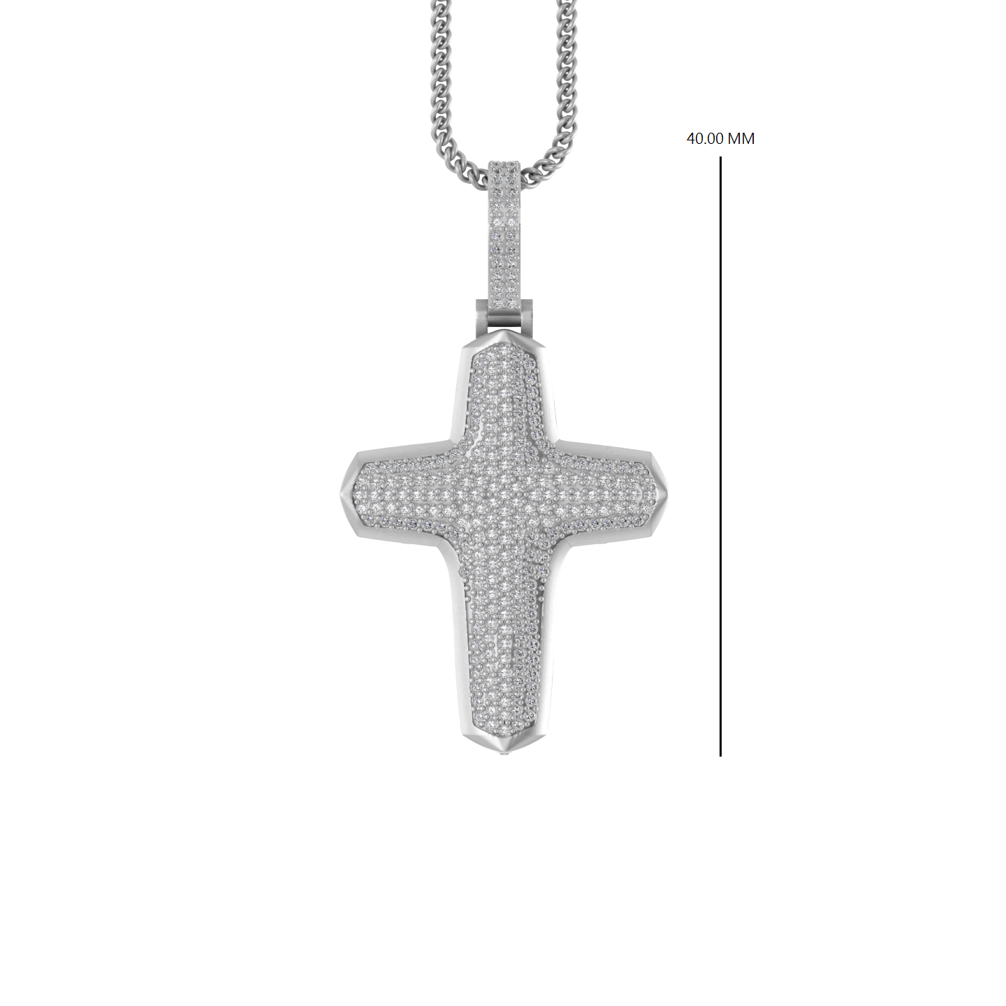 Divine Reflections: 14K Gold Cross Pendant