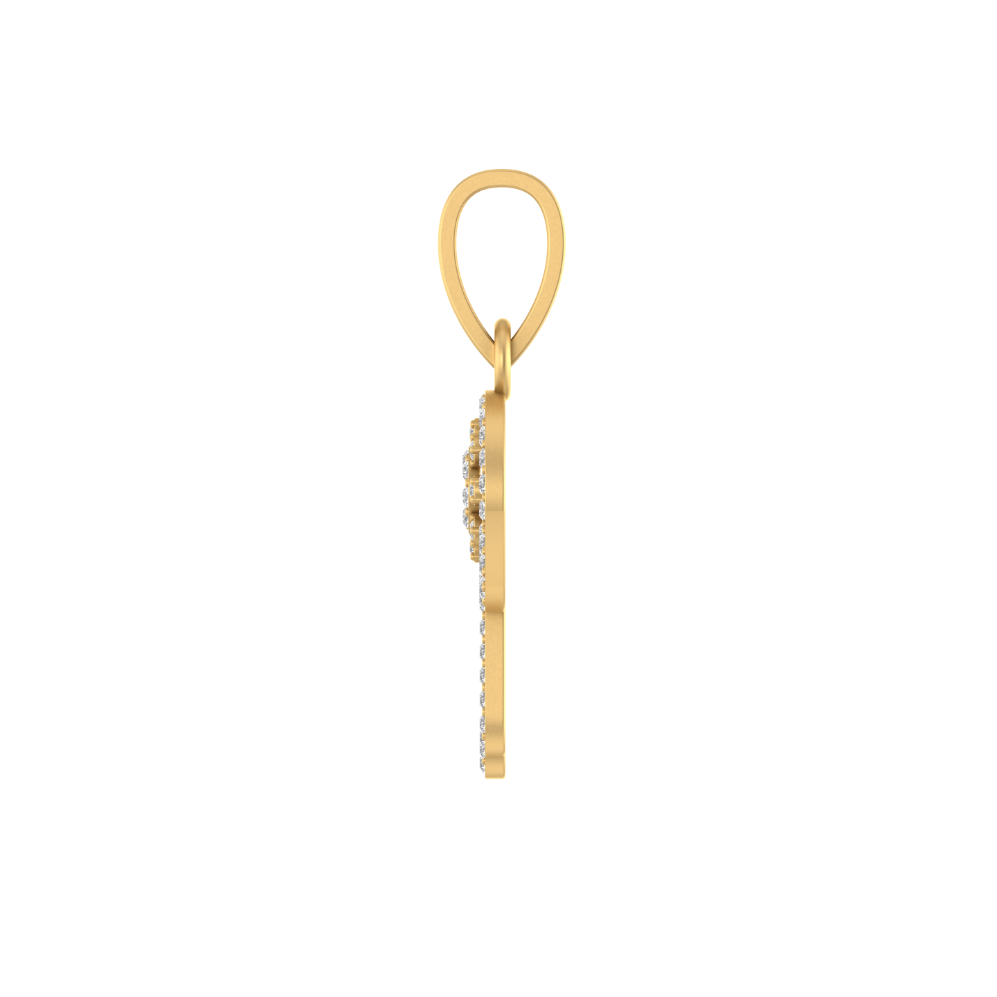 Heavenly Embrace: 14K Gold Hamsa Blessing Pendant