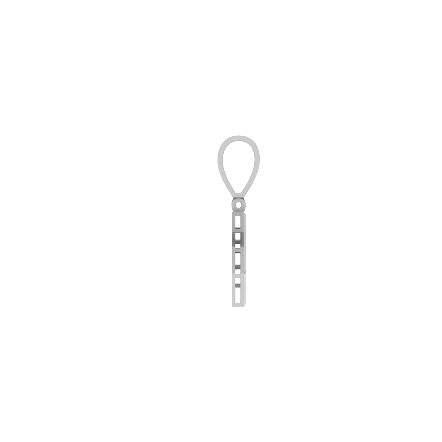 Divine Duality: 14K Gold Number 2 Baguette Pendant - Twin Elegance