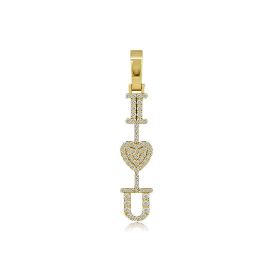 Forever Yours: 14k Gold 'I Love You' Pendant