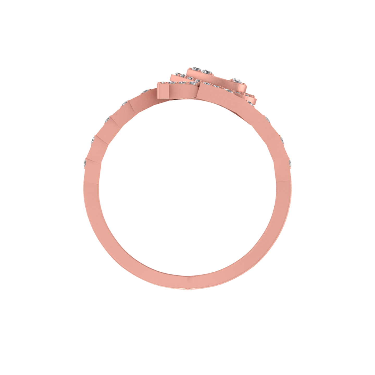 Fusion of Beauty: 14K Gold Initial F Ring