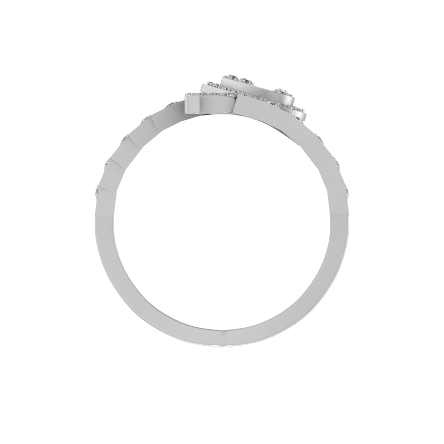Fusion of Beauty: 14K Gold Initial F Ring