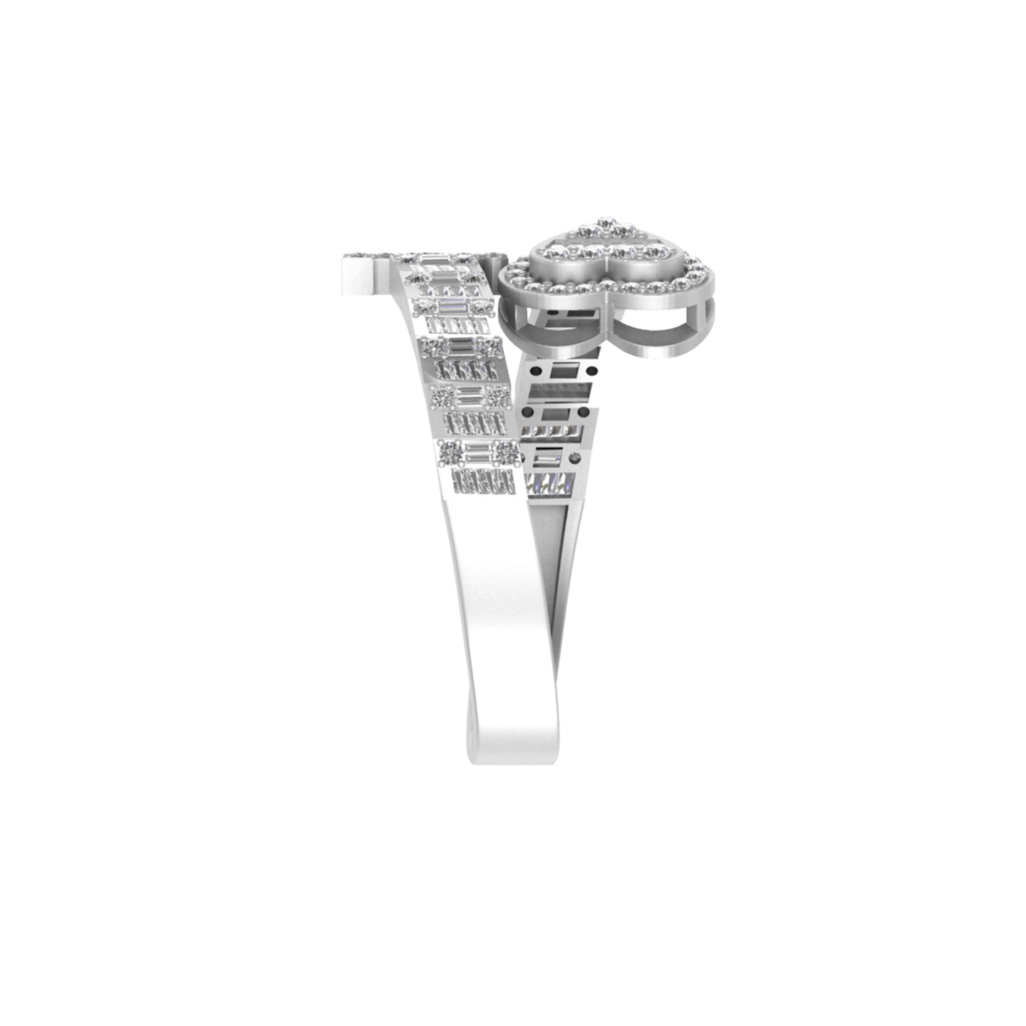 Fusion of Beauty: 14K Gold Initial F Ring