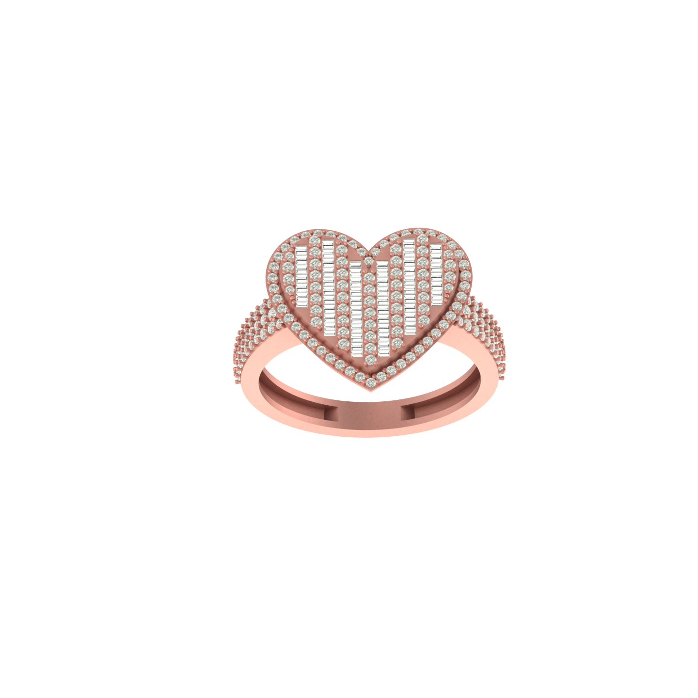 Heavenly Heartbeat: 14K Gold Heart Ring