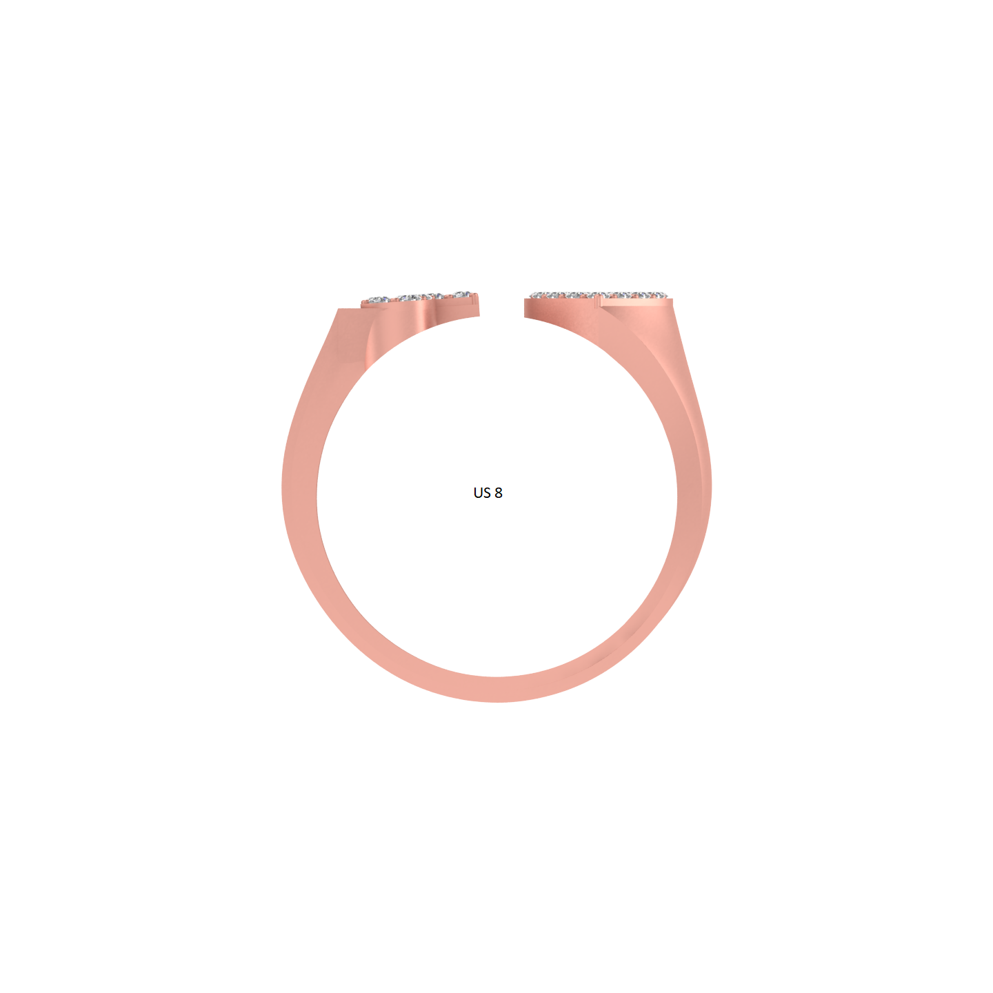 Jewel of Devotion: Heart-Shaped Initial J Ring in 14K Gold and Diamonds