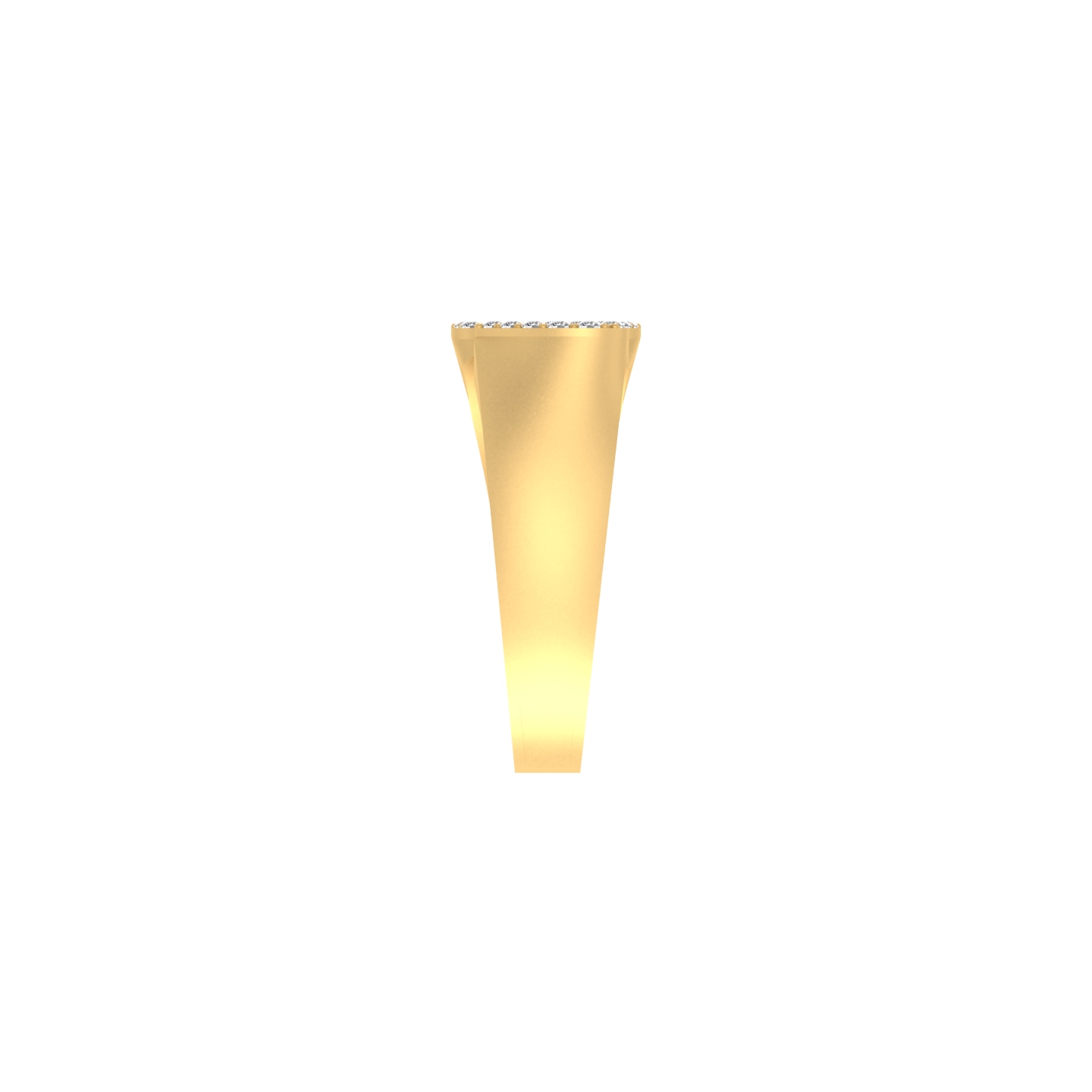 Radiant Elegance: 14K Gold Heart Initial B Ring with Diamonds