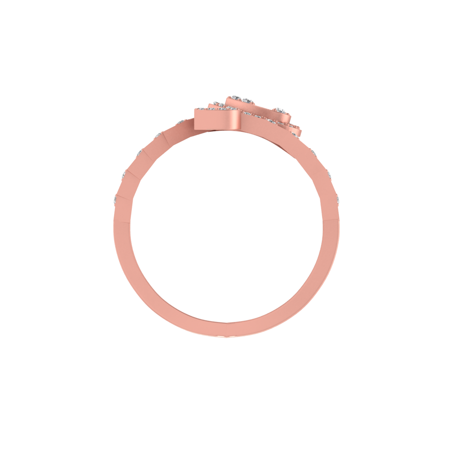 Breathtaking Beauty: 14K Gold B Initial Ring
