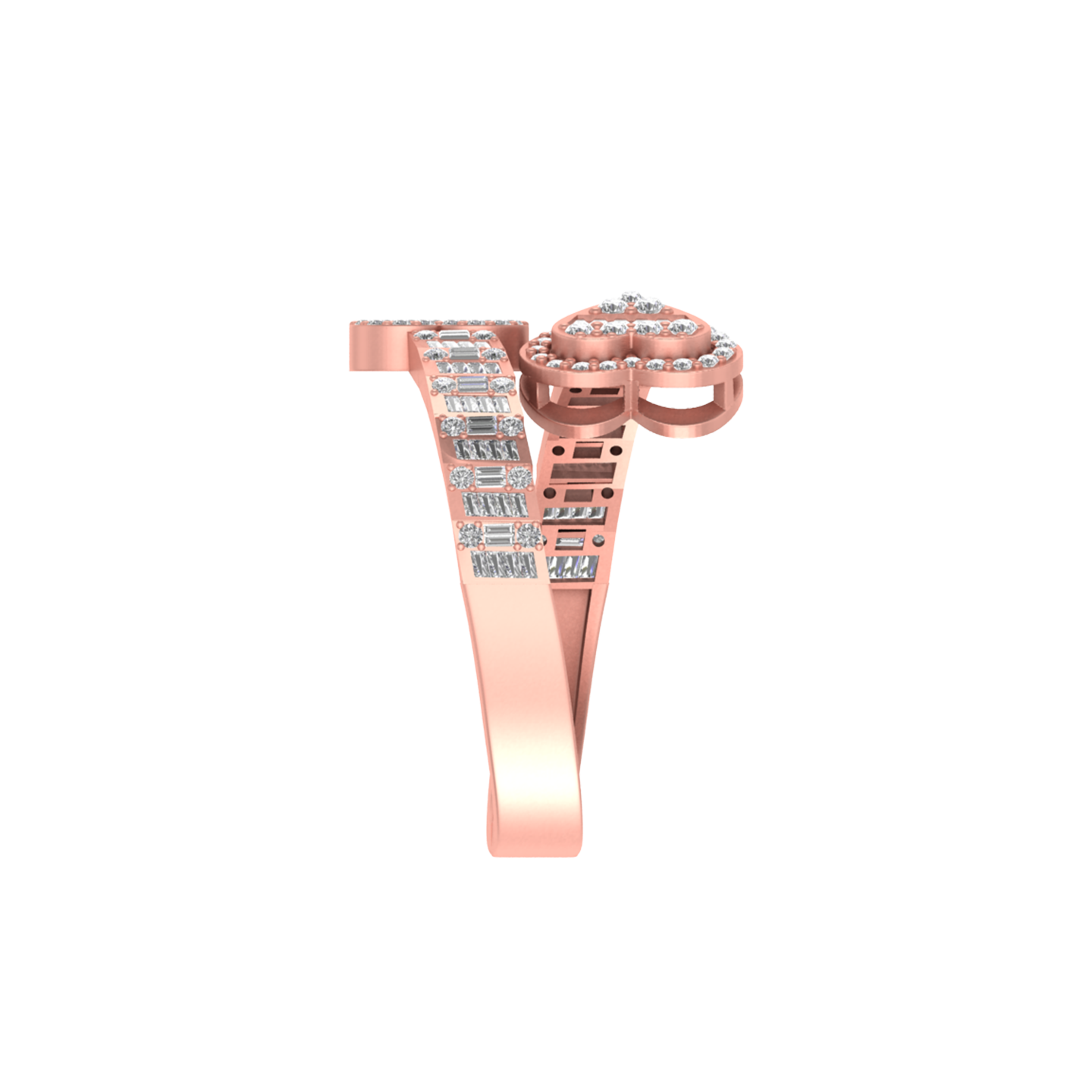 Breathtaking Beauty: 14K Gold B Initial Ring